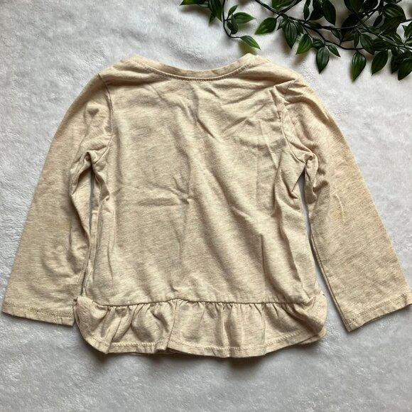 Garanimals Baby Toddler 18M Leopard Face Peplum Top Neutral Beige - Picture 13 of 16